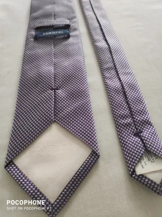 Corbata El Corte Inglés Gris Morado