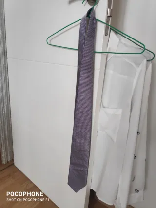 Corbata El Corte Inglés Gris Morado