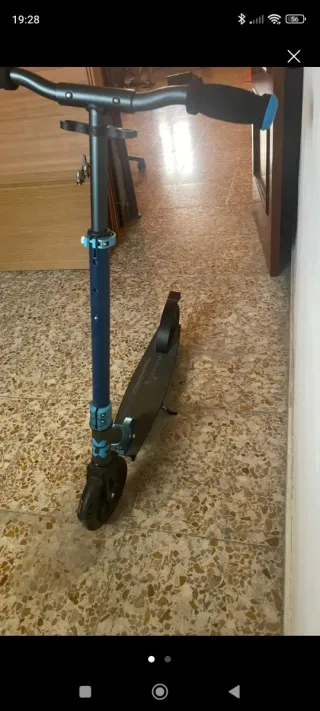 Patín Patinete Plegable Azul