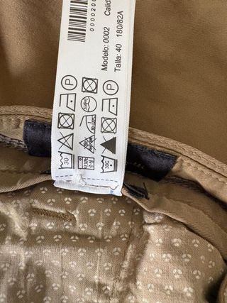 Massimo Dutti Pantalones Hombre Beige Talla 40