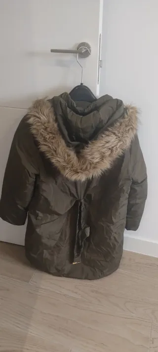 Parka niña con cinturón talla 13-14