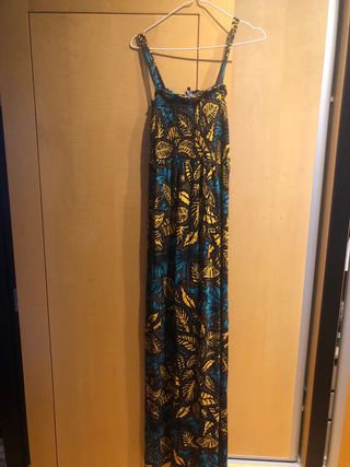 Vestido largo estampado