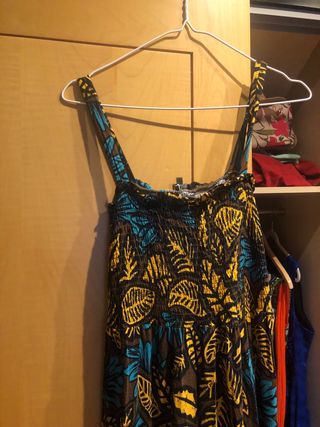 Vestido largo estampado