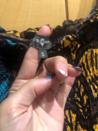 Vestido largo estampado