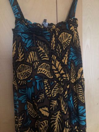 Vestido largo estampado