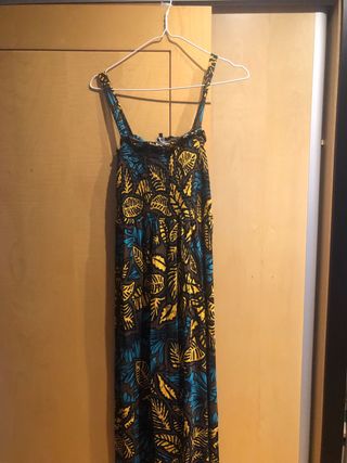 Vestido largo estampado