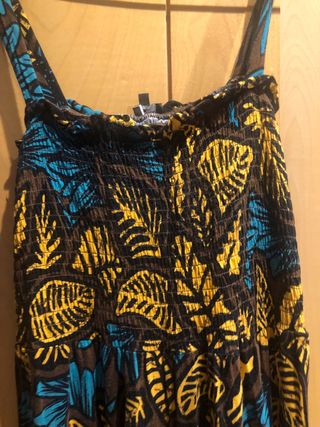 Vestido largo estampado