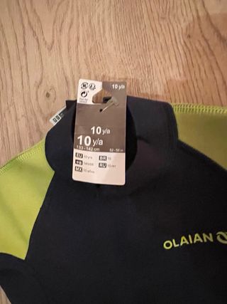 Traje neopreno OLAIAN niño/a talla 10 años