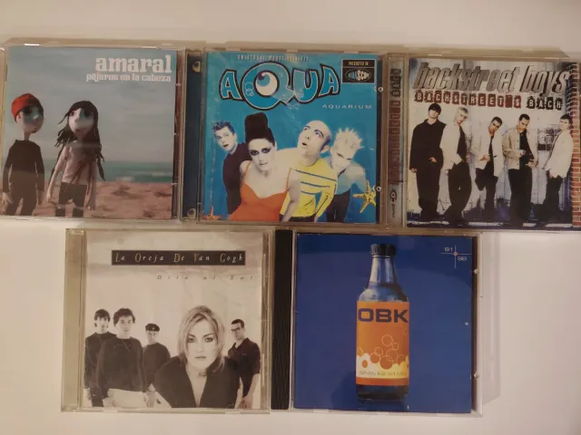 Lote 5 CD Pop Rock Dance Technopop 90s