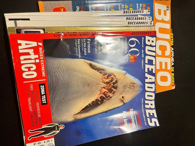 Lote 6 Revistas Buceo: 5x Buceadores + 1 El Buceo