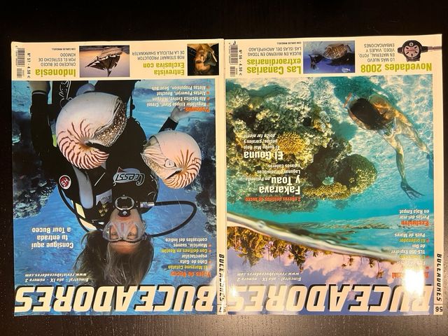 Lote 6 Revistas Buceo: 5x Buceadores + 1 El Buceo