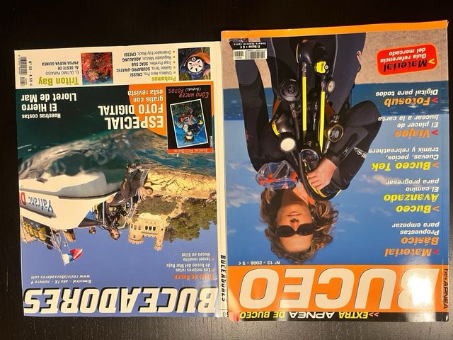 Lote 6 Revistas Buceo: 5x Buceadores + 1 El Buceo