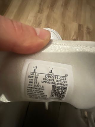 Nike Air Jordan 1 Mid Blancas Piel Talla 39