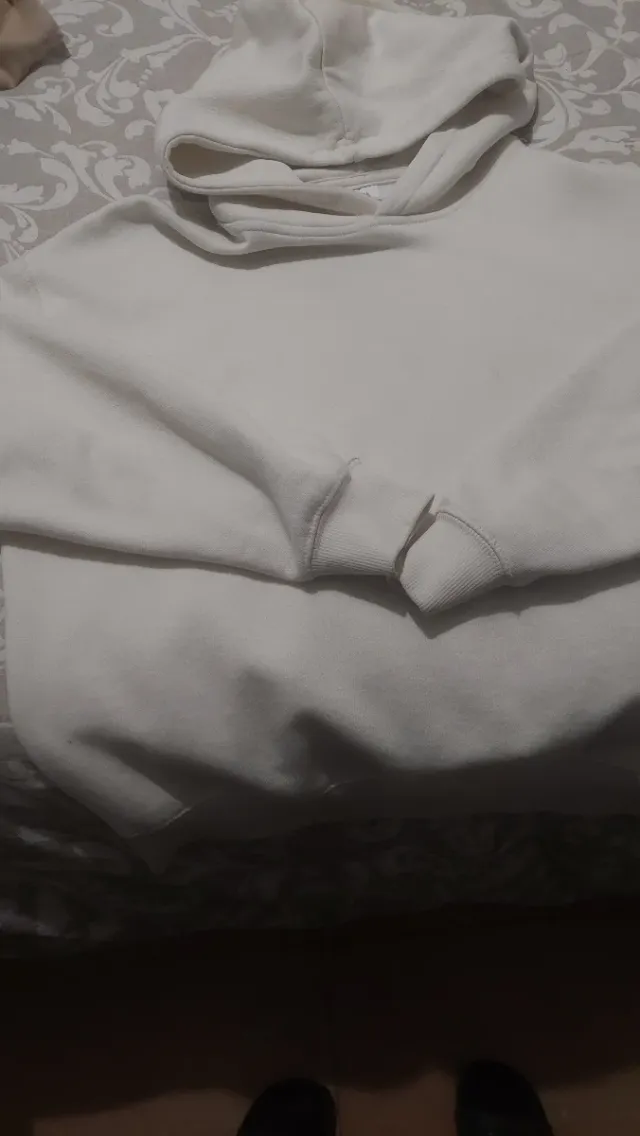 Sudadera Zara Blanca Talla 13-14 Años