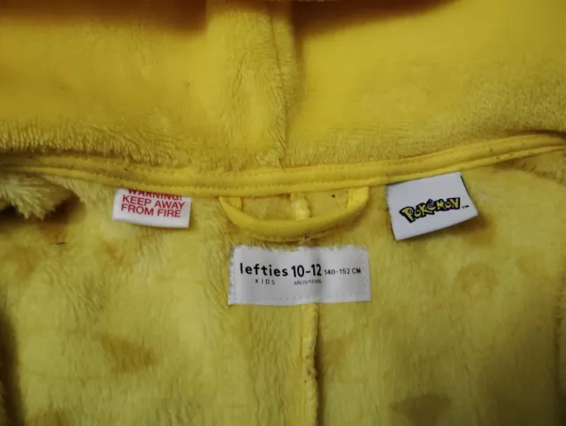 Pijama Entero Pikachu Talla M