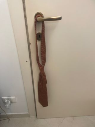 Cravatta uomo marrone/arancione