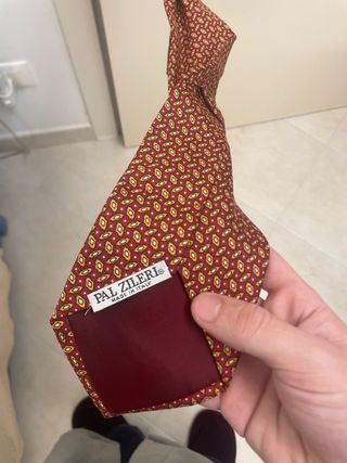 Cravatta uomo marrone/arancione