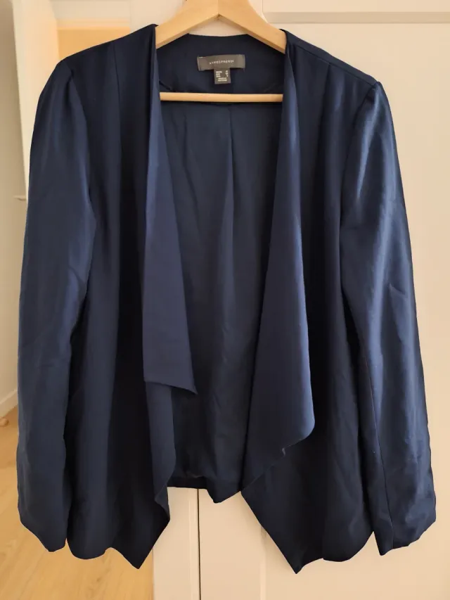 Blazer fluido azul talla S