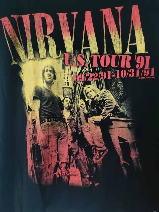 Maglietta Nirvana a spalla US Tour '91