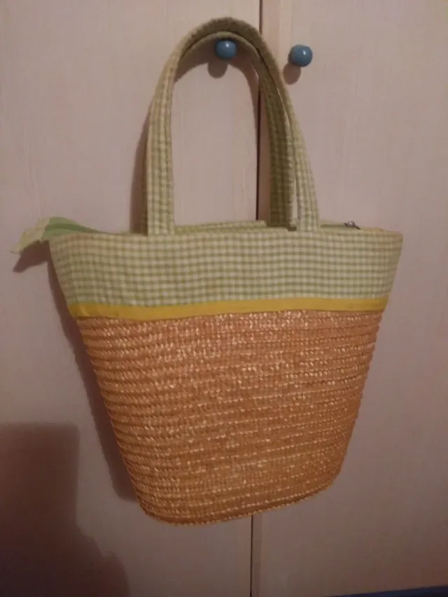 Bolso infantil de palha Daisy