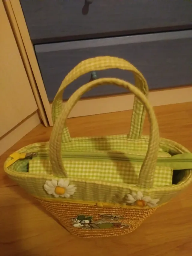 Bolso infantil de palha Daisy