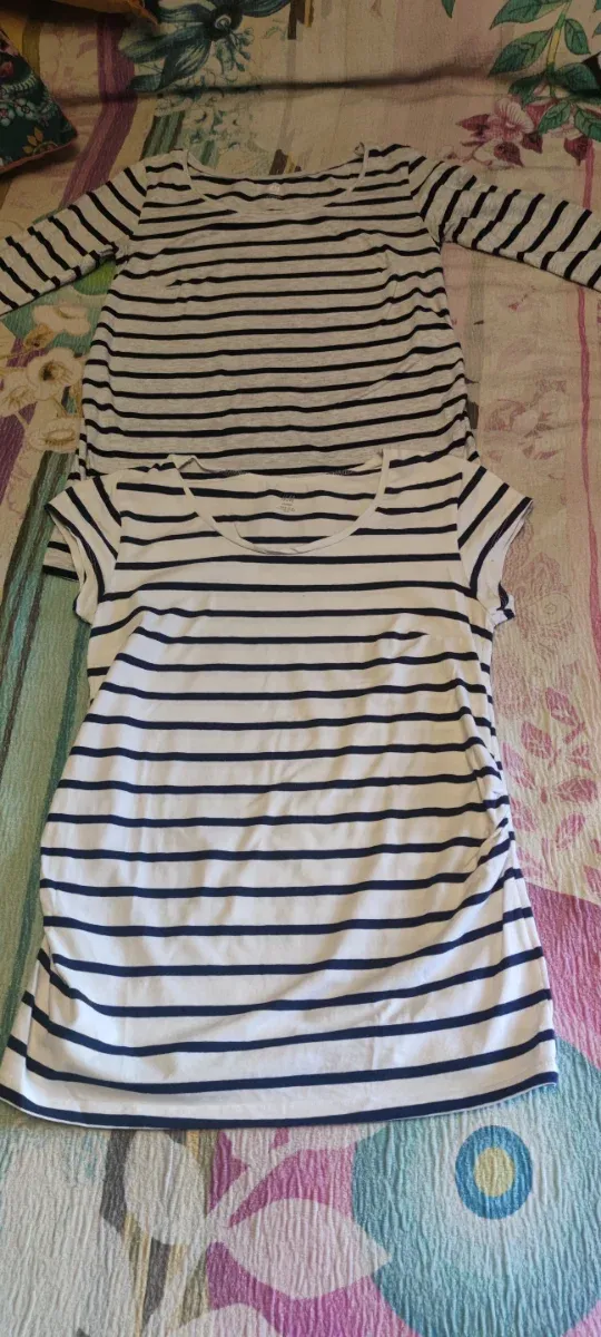 Lote 2 Camisetas Maternidad Rayas