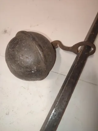 Balanza romana antigua de hierro peso max 150 kg