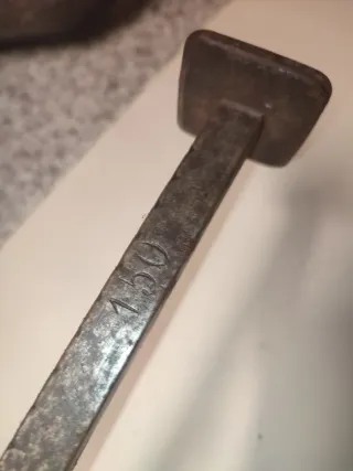 Balanza romana antigua de hierro peso max 150 kg