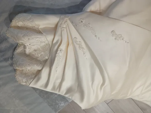 Vestido Novia Blanco roto.REGALO Estola y cancán
