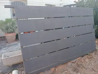 Portal de jardín, de 3 m ancho i 2 alto