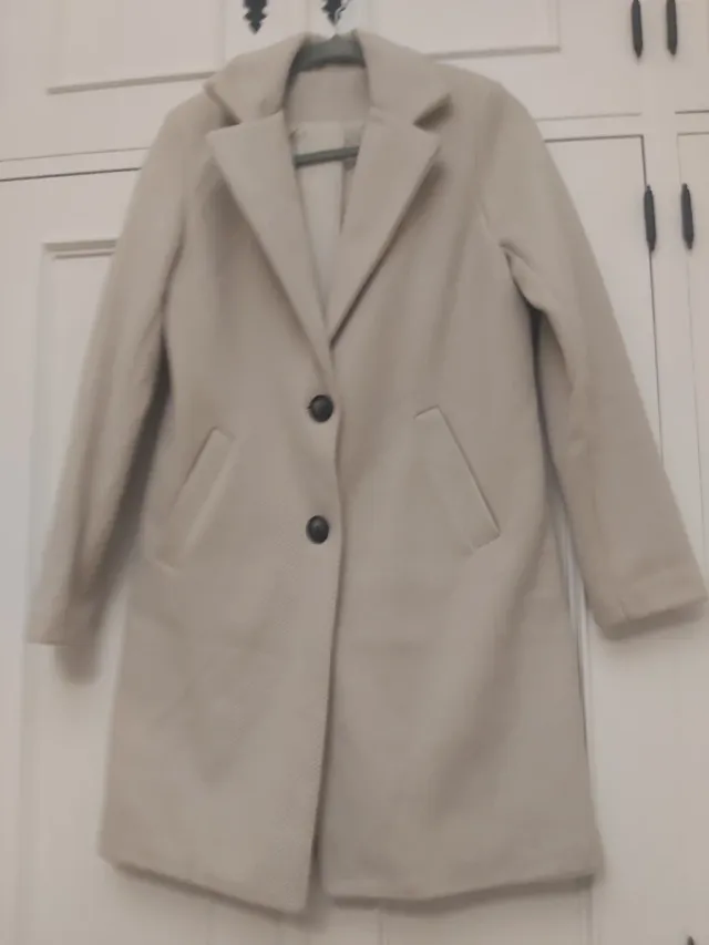 Abrigo beige mujer