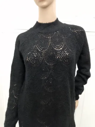 Maglia donna traforata Tezenis nera Tg M