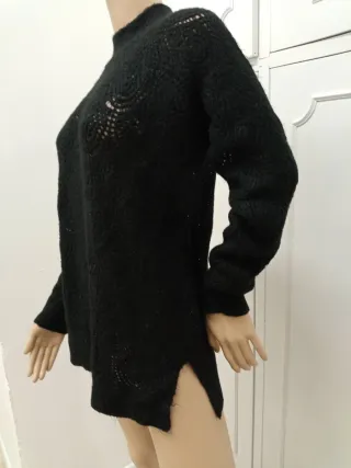 Maglia donna traforata Tezenis nera Tg M