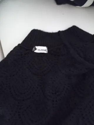 Maglia donna traforata Tezenis nera Tg M