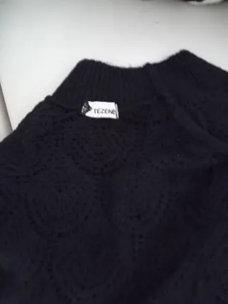 Maglia donna traforata Tezenis nera Tg M