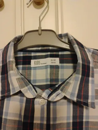 Camisa cuadros 11/12 años