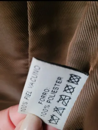 Imperio Clandestino Chaqueta Piel Marrón Talla S