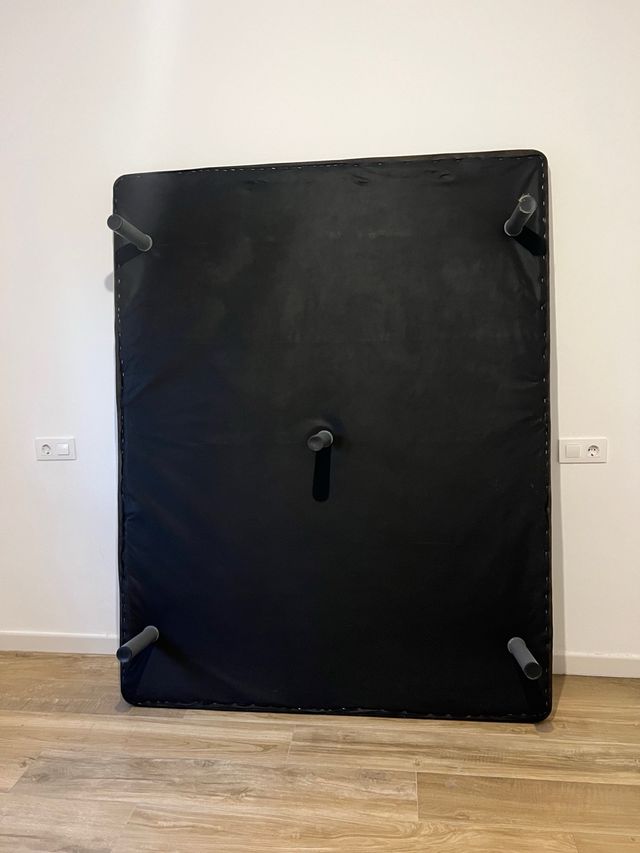 Base Cama 150 Tela Negra