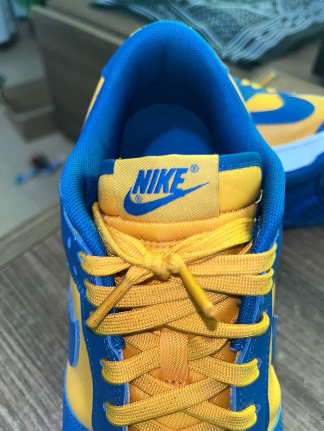 Nike Dunk Low Retro Azul y Amarillo color Blue Jay