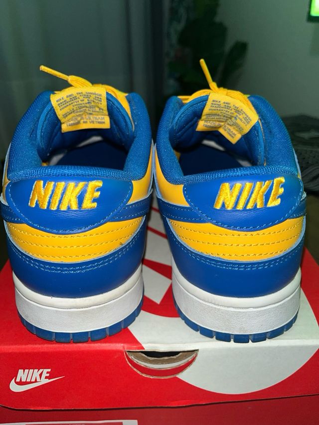 Nike Dunk Low Retro Azul y Amarillo color Blue Jay
