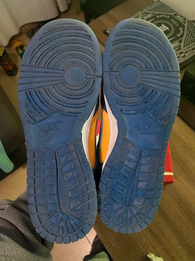 Nike Dunk Low Retro Azul y Amarillo color Blue Jay