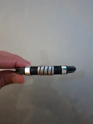 Pulsera Lotus Cuero y Acero