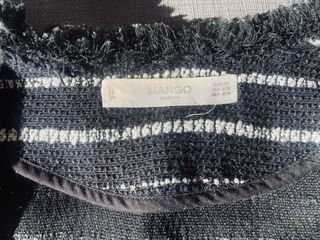 Chaqueta Mango rayas flecos