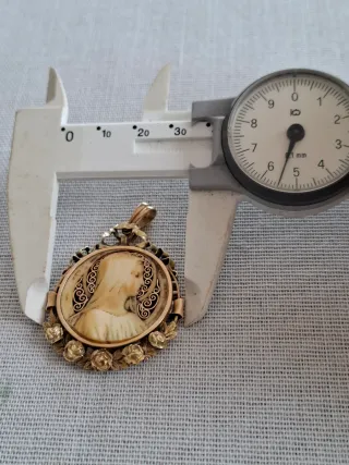 Medalla Art Déco Oro 18kl Pieza Centenaria