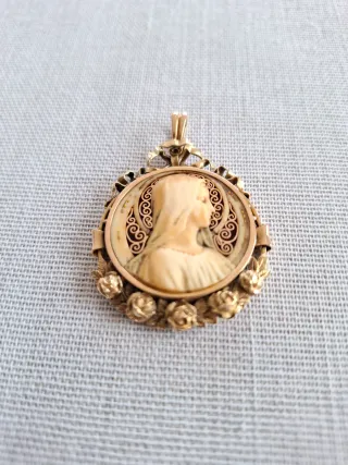 Medalla Art Déco Oro 18kl Pieza Centenaria