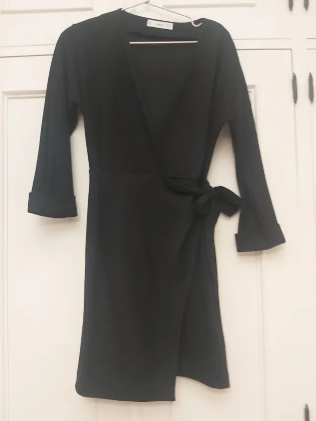 Vestido Mango Negro Mujer