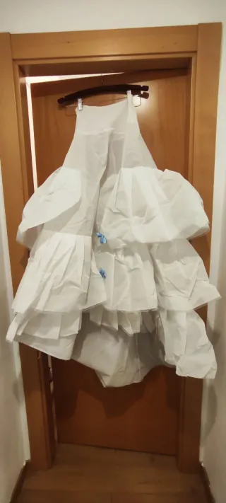 Can can de novia con arrastre