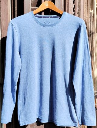 Camiseta Tex Manga Larga Azul Celeste Tex T: "L"