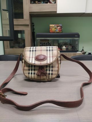 Borsa Burberry Pelle Beige/Marrone