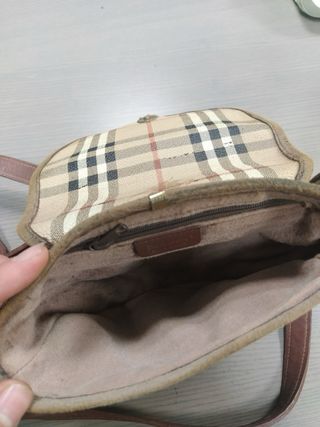Borsa Burberry Pelle Beige/Marrone